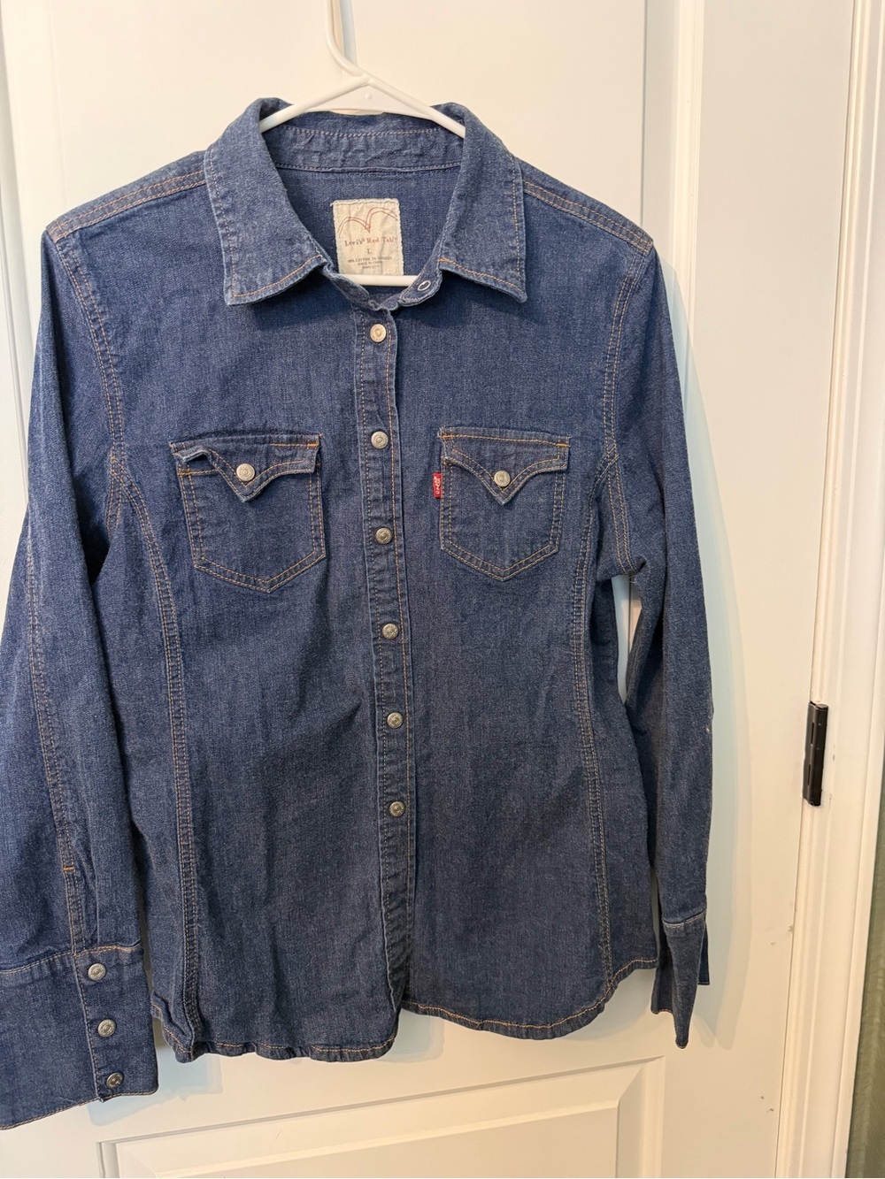 Levi's Indigo Denim Button-Front Shirt. 0080